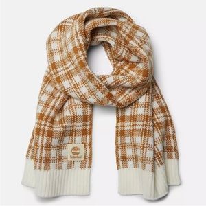 Timberland Buffalo Plaid Scarf NWT Wheat